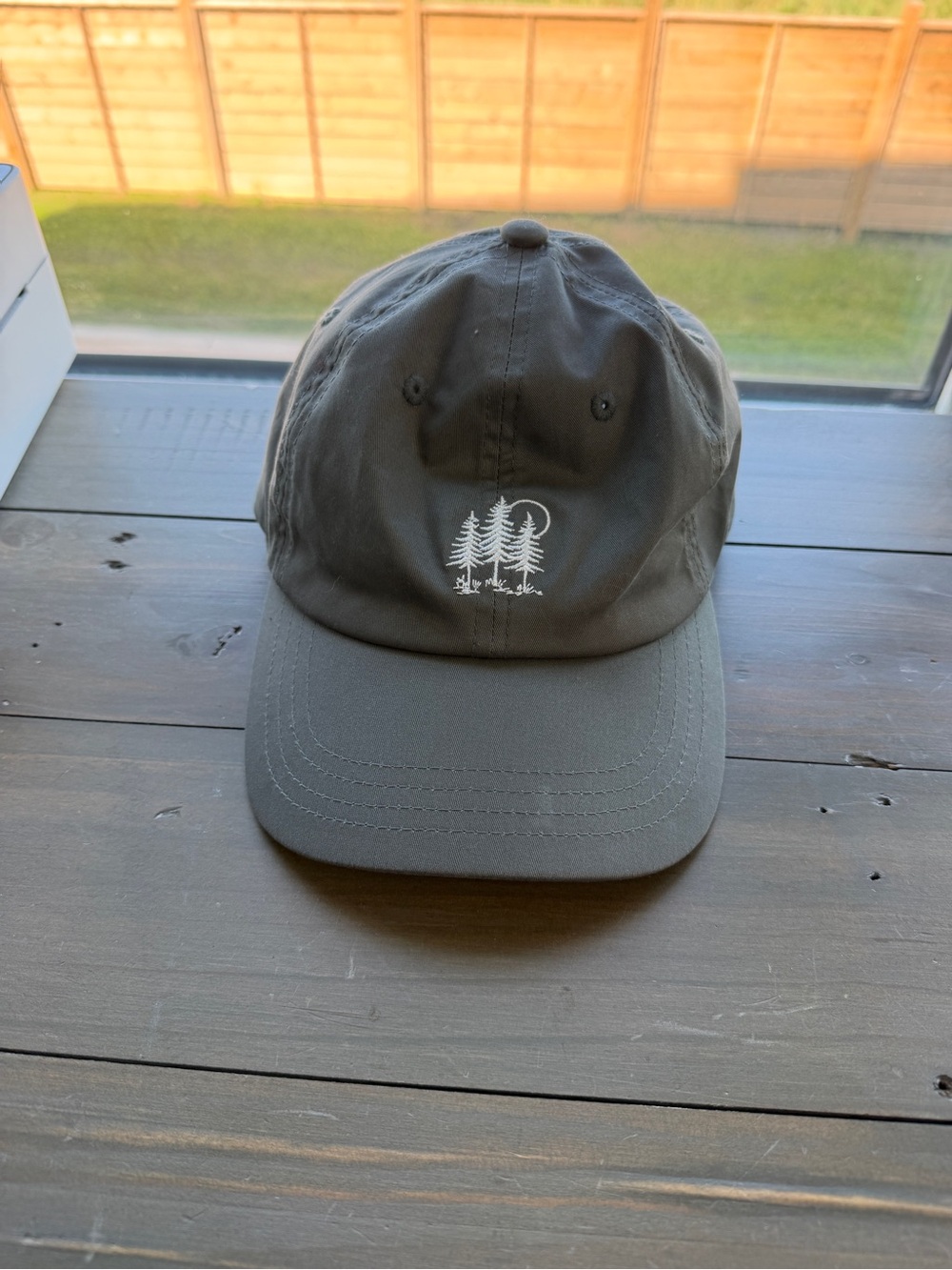 tentree Gray Baseball Hat with White Tree Embroidery